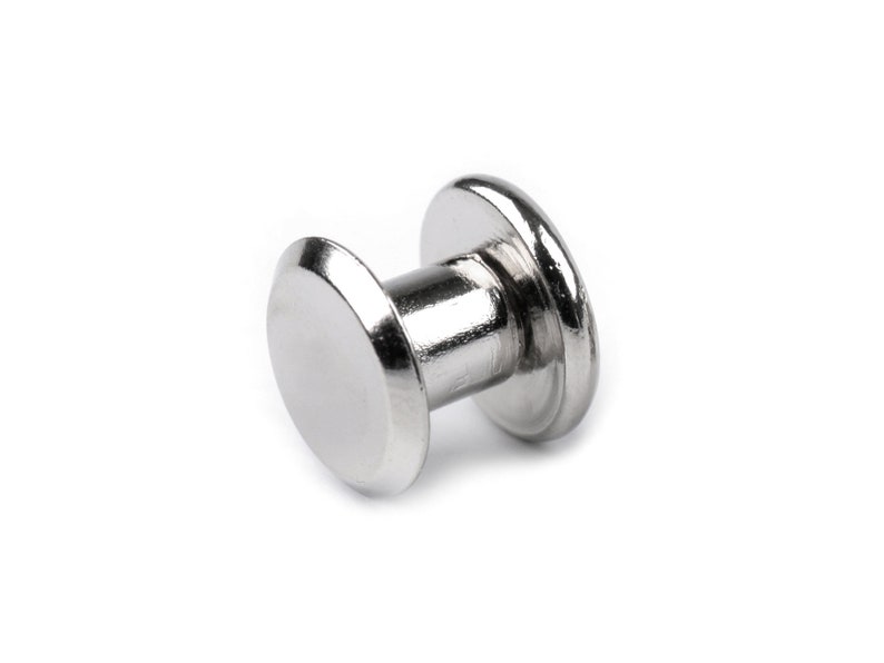 10 Saddle rivets Ø10 mm silver nickel or pink gold, metal rivet for bags image 8