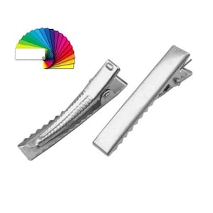 10 spinek krabowych 4 cm / Srebro, miedź, brąz / Metalowa ozdoba do włosów, podstawa spinki do dekoracji