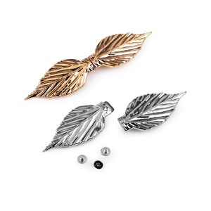 Decorative buckle clasp + screw, leather goods or clothing finishing
