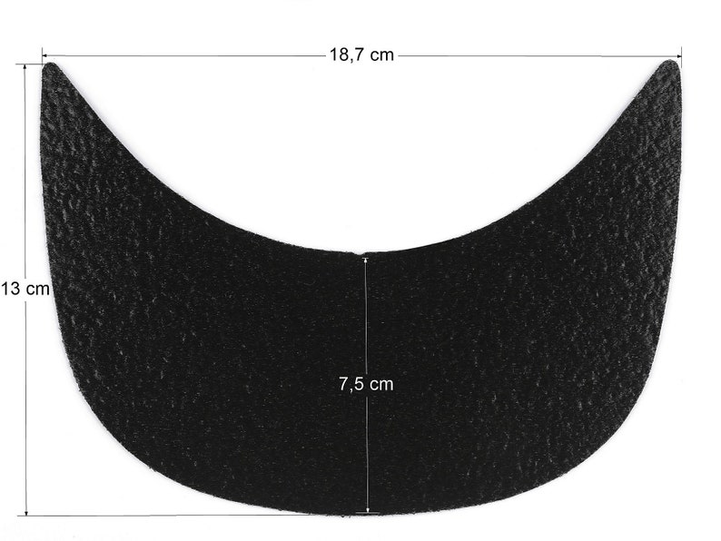 4 Visières de casquette 75 mm blanc ou noir image 3