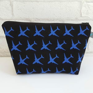 Boys Toiletry Bag Waterproof Travel Wash Bag with Aeroplane pattern