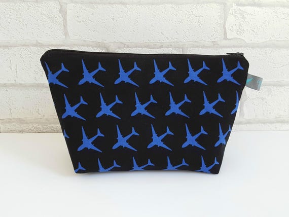 Boys Toiletry Bag Waterproof Travel Wash Bag with Aeroplane pattern