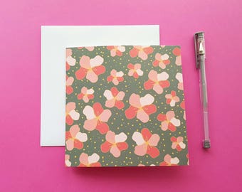 FLORAL GREETING CARD