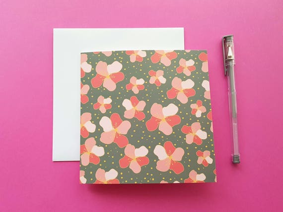 FLORAL GREETING CARD