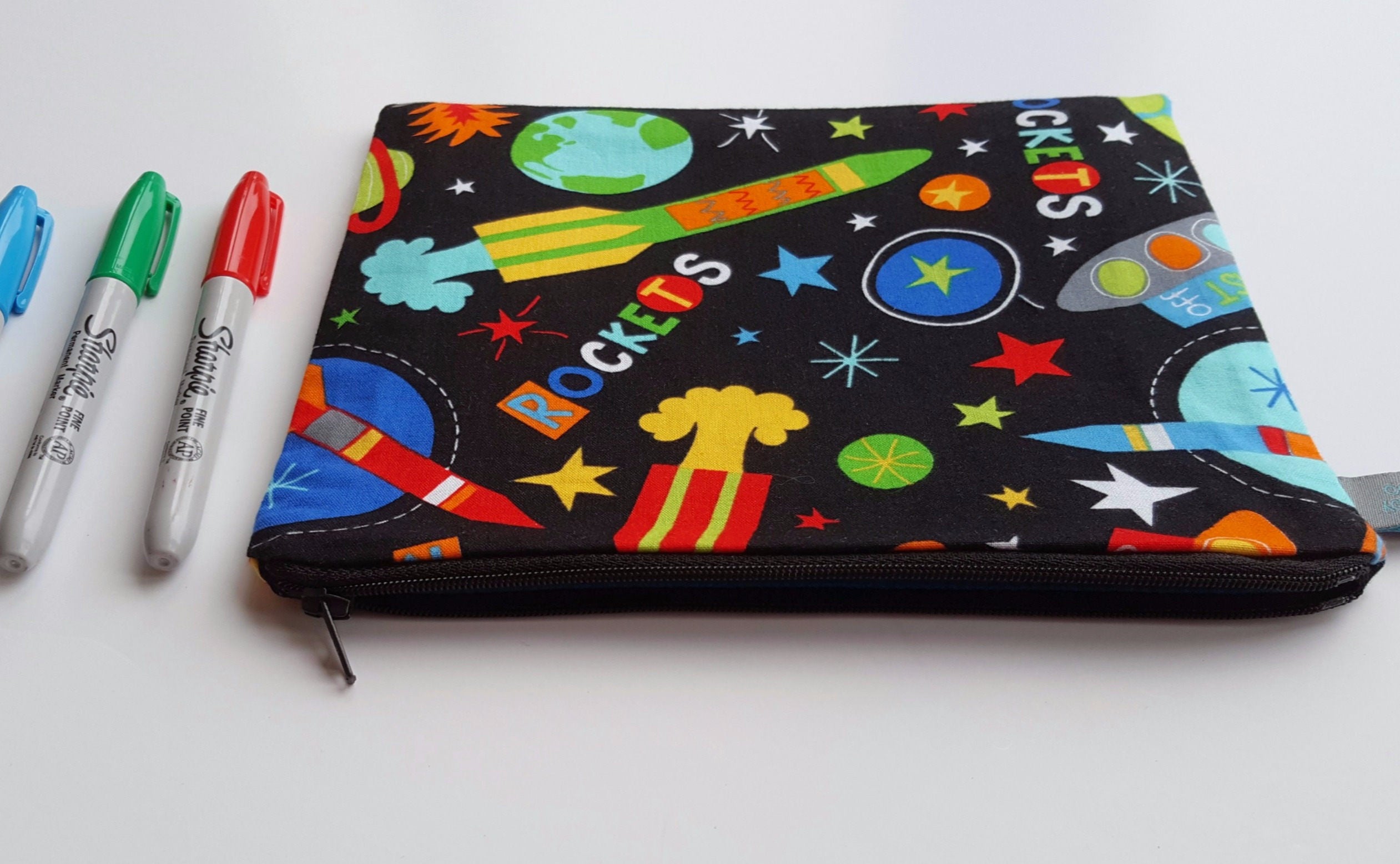 Rocket & Space Pencil Case