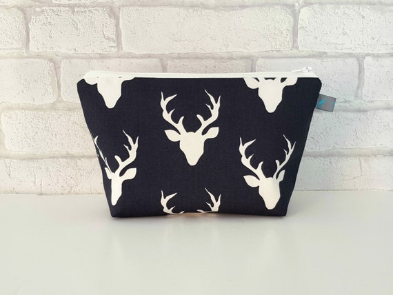 Stag Head Cosmetic Makeup Wet Bag