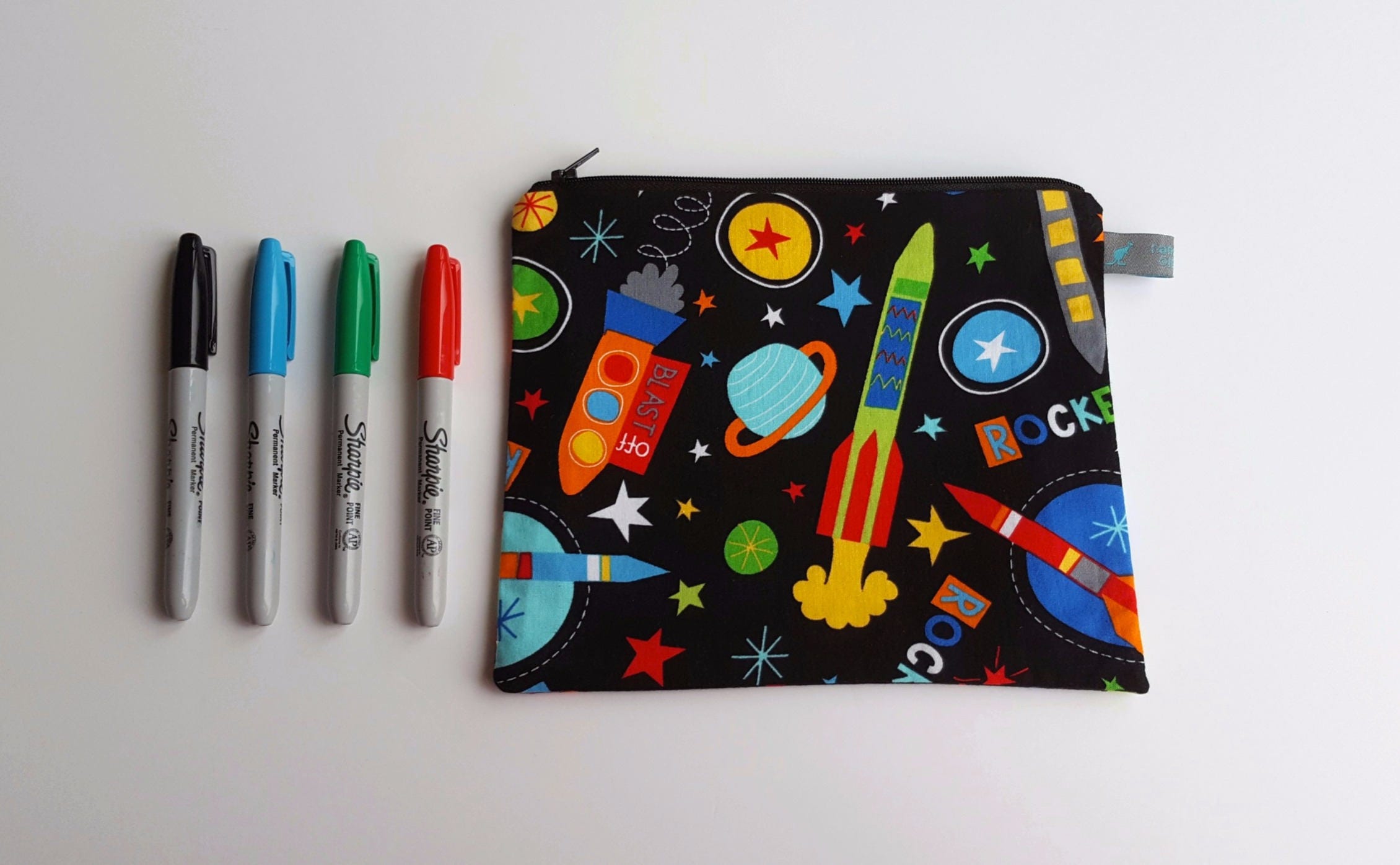 Rocket & Space Pencil Case