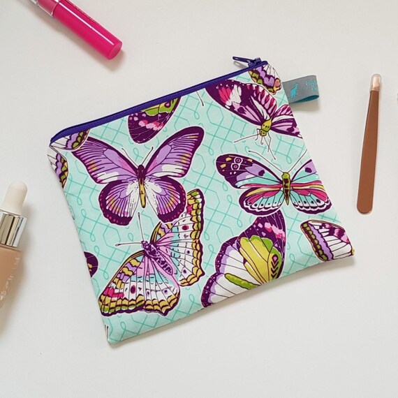 Butterfly Cosmetic Pouch | Makeup Organiser with waterproof lining