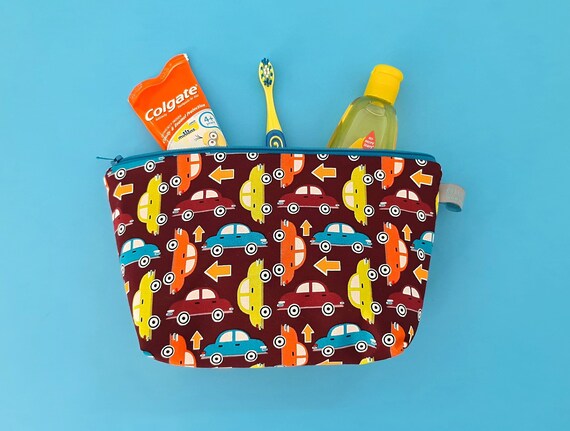 Boys Car Wash Bag Toiletry Pouch Wet Bag/Pencil Case