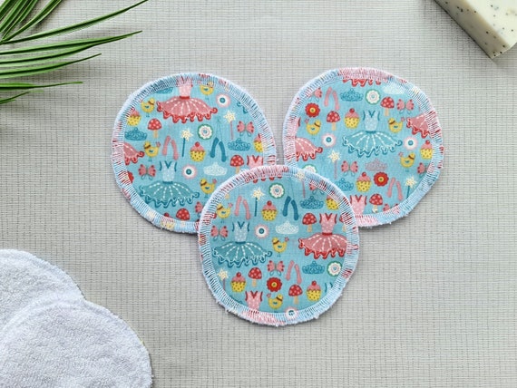 Reusable Face Wipes / Reusable Cotton Rounds / Reusable Face Pads / Face Scrubbies pack of 3