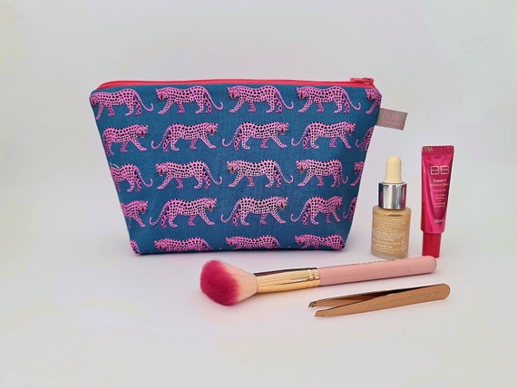 Night Jungle Leopard Cosmetic Bag / Makeup Bag / Wet Bag