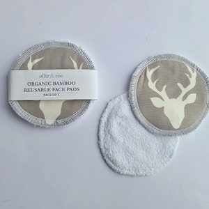 Reusable Face Wipes / Reusable Cotton Rounds / Reusable Face Pads / Face Scrubbies - Pack of 5