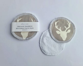 Reusable Face Wipes / Reusable Cotton Rounds / Reusable Face Pads / Face Scrubbies - Pack of 5