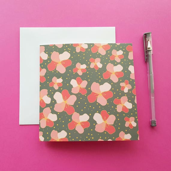 FLORAL GREETING CARD