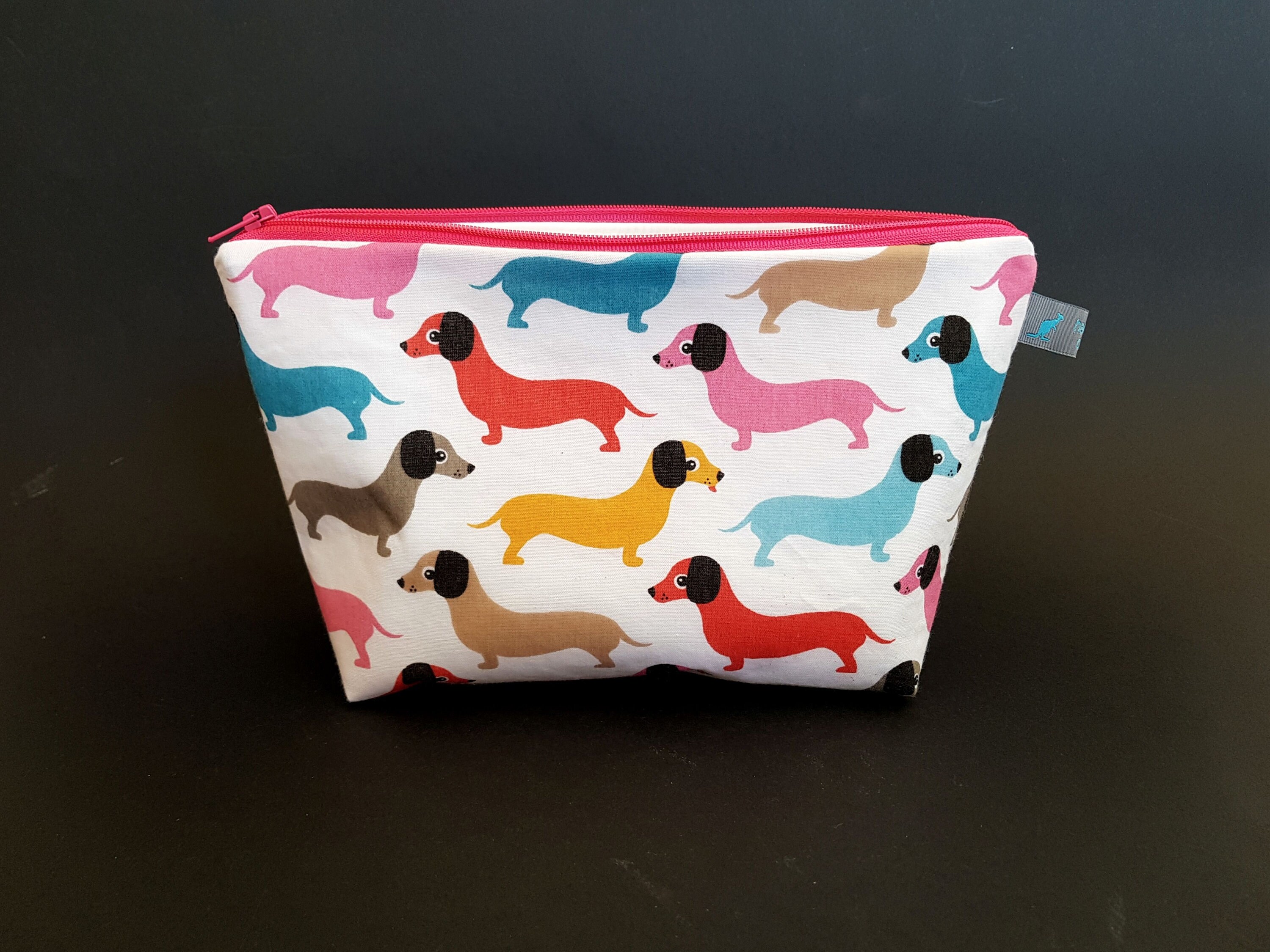 Sausage Dog Cosmetic Bag / Wash Bag