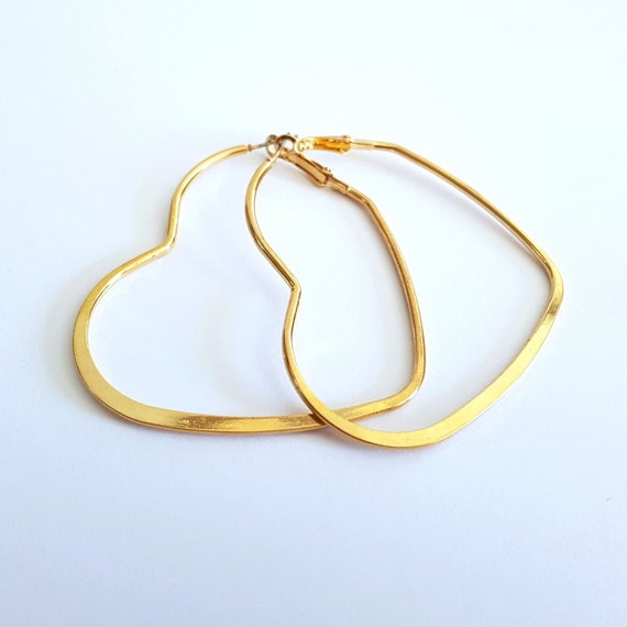 Heart Hoop Earrings