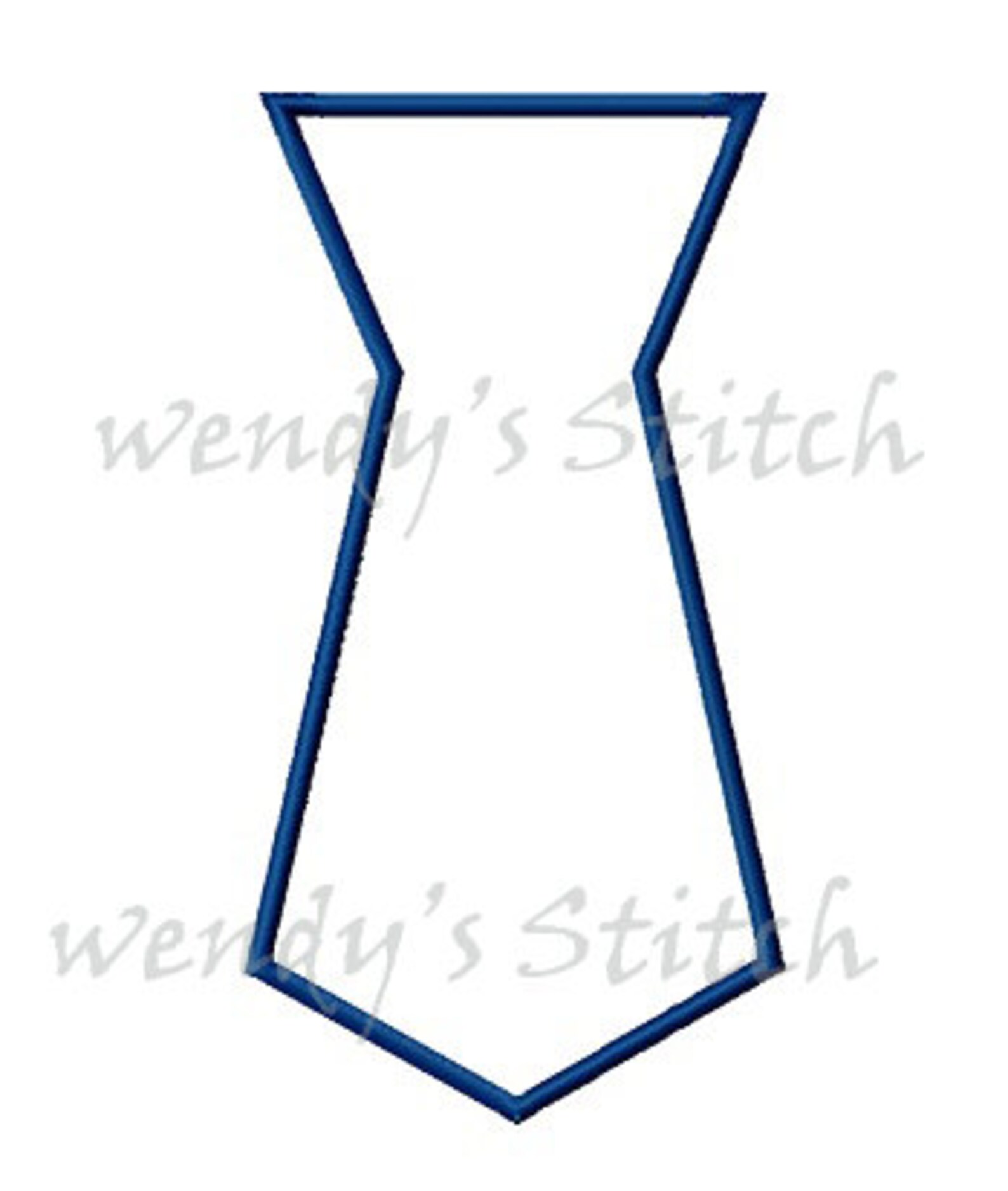 Tie Applique Machine Embroidery Design Digital Pattern - Etsy
