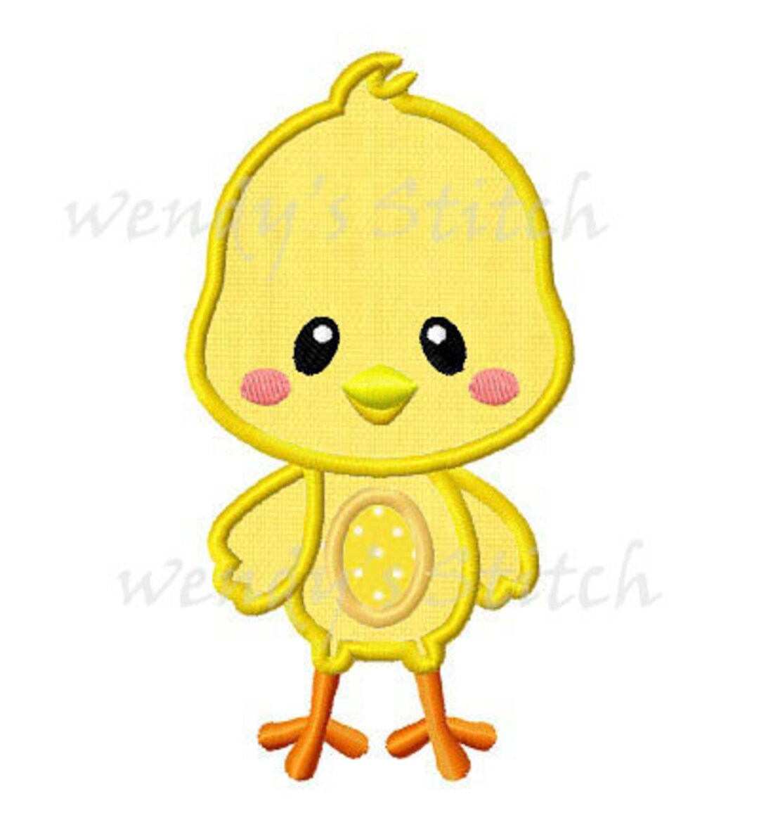 Easter Chick Applique Machine Embroidery Design Digital Pattern - Etsy