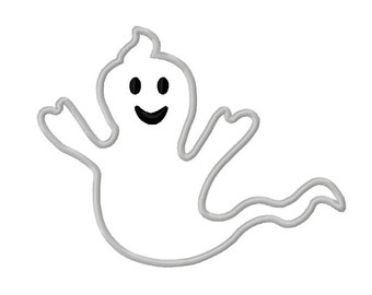 Halloween ghost applique machine embroidery design