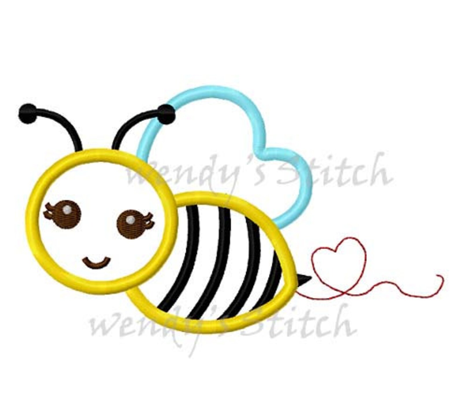 Bumble Bee Applique Machine Embroidery Design - Etsy