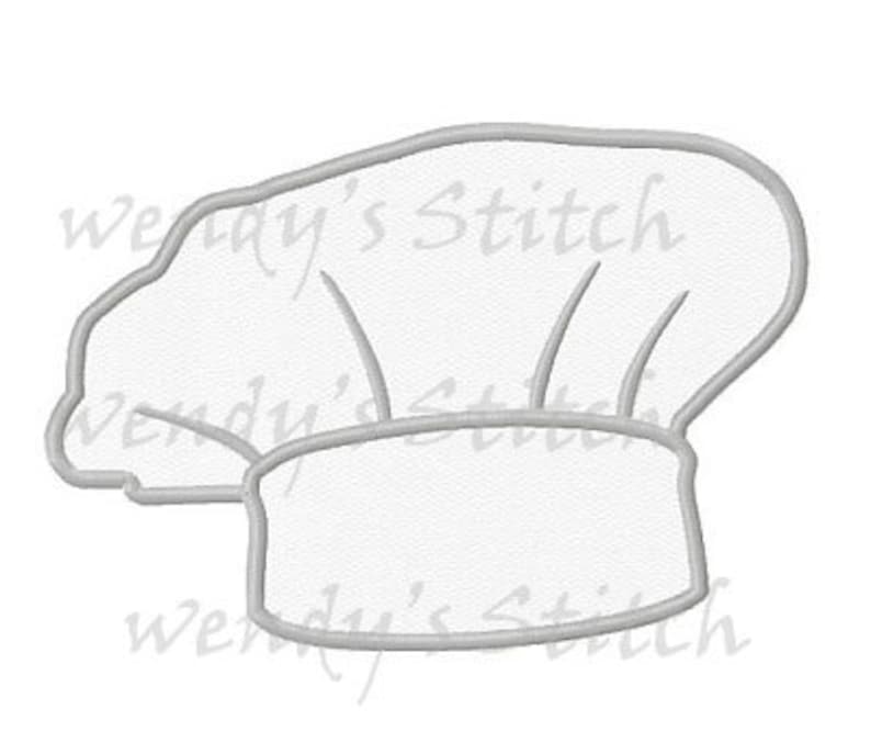 Chef Hat Applique Machine Embroidery Design Digital Pattern Etsy
