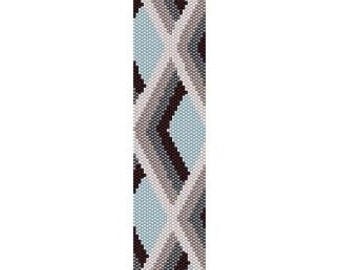 Instant Download Beading Pattern Loom Stitch Bracelet Shadow Game Geometric Design Seed Bead Cuff