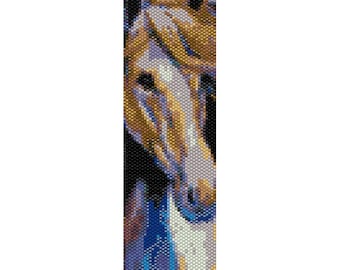 Instant Download Beading Pattern Peyote Stitch Bracelet Horse Seed Bead Cuff