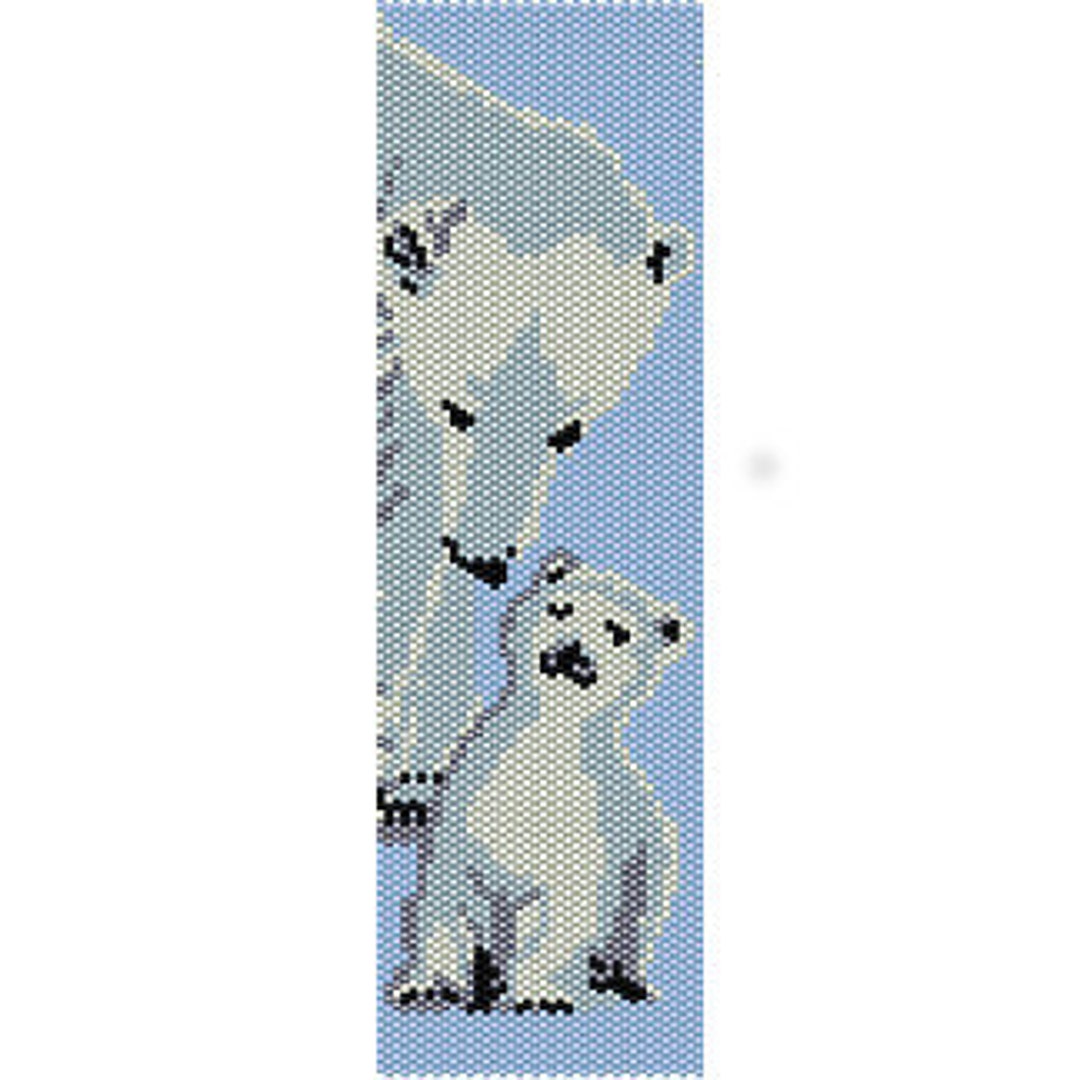 Instant Download Beading Pattern Peyote Stitch Bracelet Polar Bear and ...