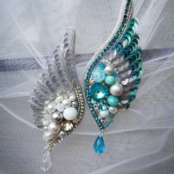 Angel Wing Brooch Etsy