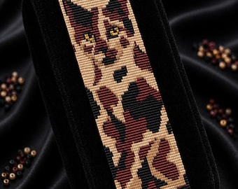 Cat Loom Stitch Bracelet Bead Pattern (PDF Download)