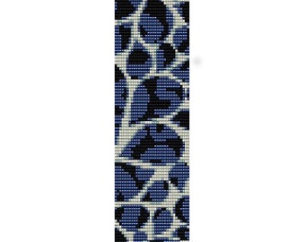 Instant Download kralenpatroon Peyote Stitch armband Paisley bloemblaadjes Seed Bead manchet