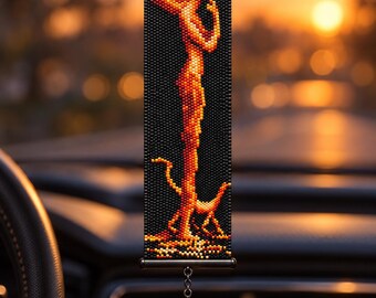 Gilded Visitor Peyote Pattern, Beaded Bracelet, Bookmark, Wall Hanging & Car Hanging | Miyuki Delica 11/0 PDF