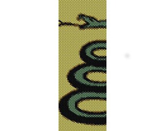 Instant Download Beading Pattern Peyote Stitch Bracelet Snake Seed Bead Cuff