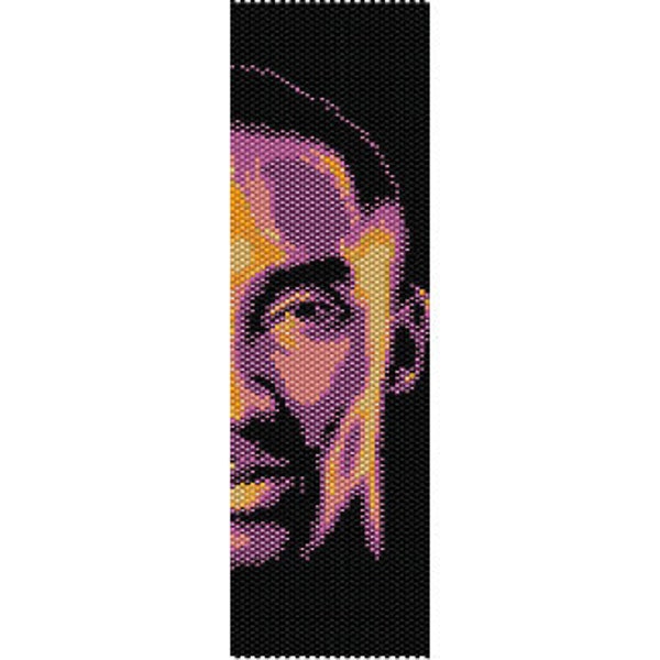 Instant Download Beading Pattern Peyote Stitch Bracelet Kobe Bryant Art Seed Bead Cuff