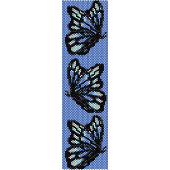 Instant Download Beading Pattern Peyote Stitch Bracelet Lion in Sunset Seed Bead Cuff