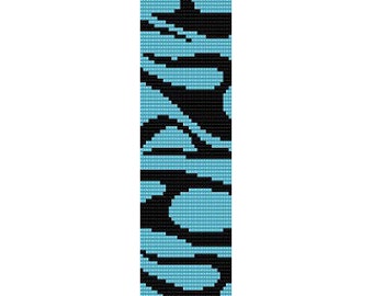 Instant Download Beading Pattern Peyote Stitch Bracelet Tattoo Seed Bead Cuff