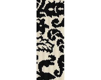 Sofort Download Perlenmuster Peyote Stitch Armband Filigrane Perlenmanschette
