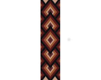 Instant Download Beading Pattern Peyote Stitch Bracelet Pastel Triangles Seed Bead Cuff