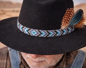 Instant Download Beading Pattern Loom Stitch Bracelet Continuous Triangles Seed Bead Cuff, Hatband pattern