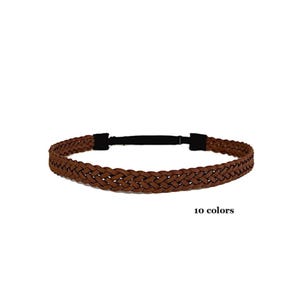 Tan Leather Headband - Etsy display picture 2