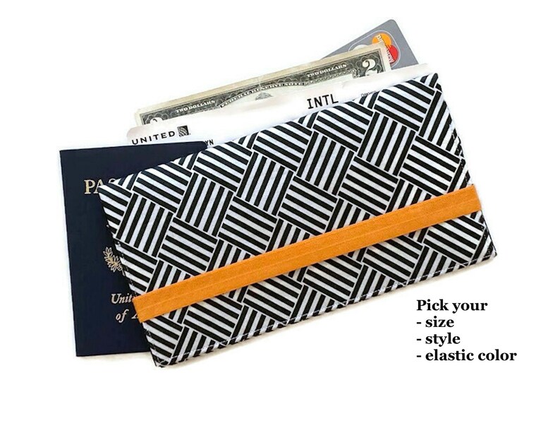 Travel Document Holder/ Passport and Boarding Pass Holder, Covid Card / Family Fabric Passport Wallet / Long Travel Wallet /Travel Gift 
