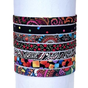 Thin Colorful Headband, Adjustable Elastic, Comfortable Hairband