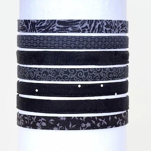 Black Skinny Headband: Comfortable, No Pinch, Adjustable Elastic