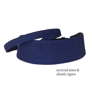 Blue Headbands for women men girls, Adjustable No Slip Wide and Skinny Headbands - Navy Blue Hairbands, Ready To Ship Gift