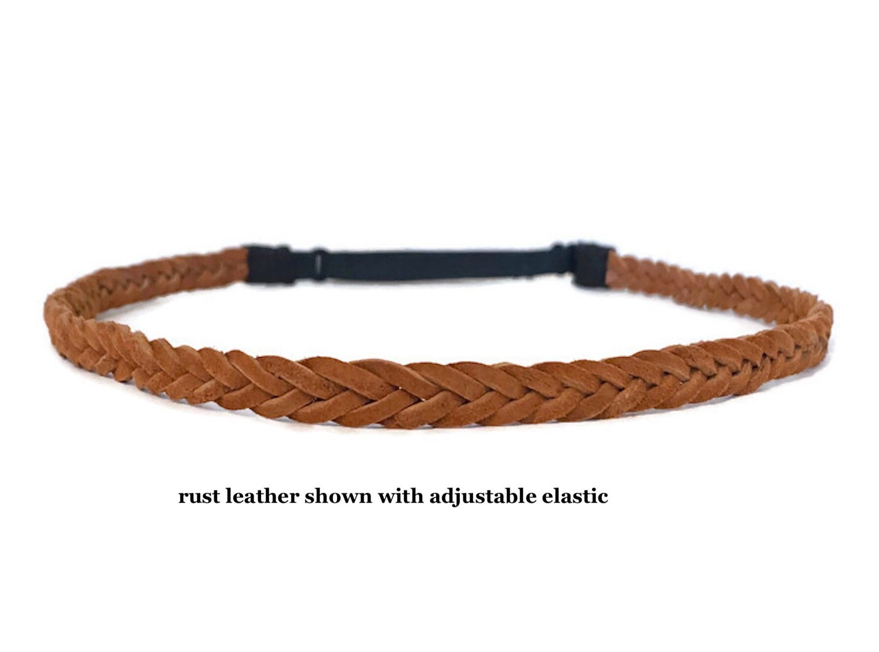 Leather Headband for Men Women Teens in Suede Leather Braid Etsy