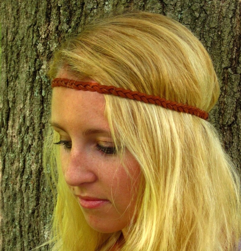 Leather Headband and Micro Suede Braided Headband for Women Etsy