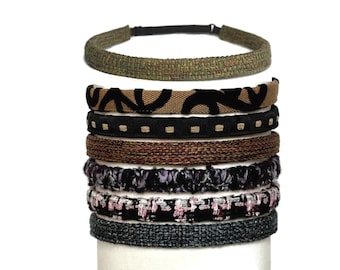 Woven Fabric Headband  - 1/2 Inch Stretch Band