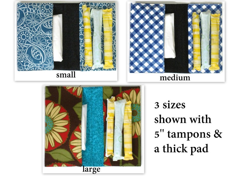 Tampon Case Feminine Product Holder Black Feminine Hygiene Etsy
