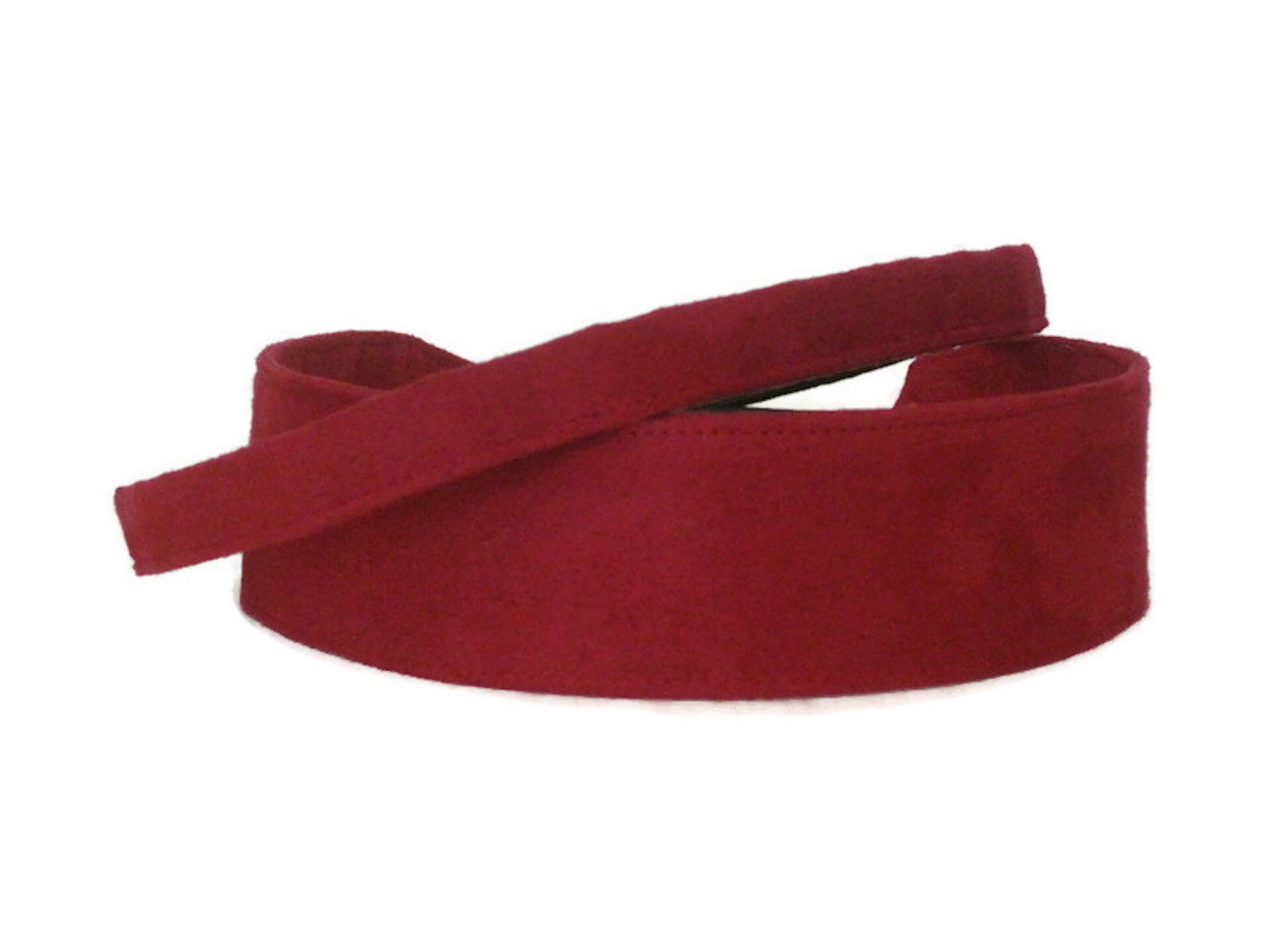 Red Suede Cloth Headbands for Women Men Girls With Adjustable - Etsy
