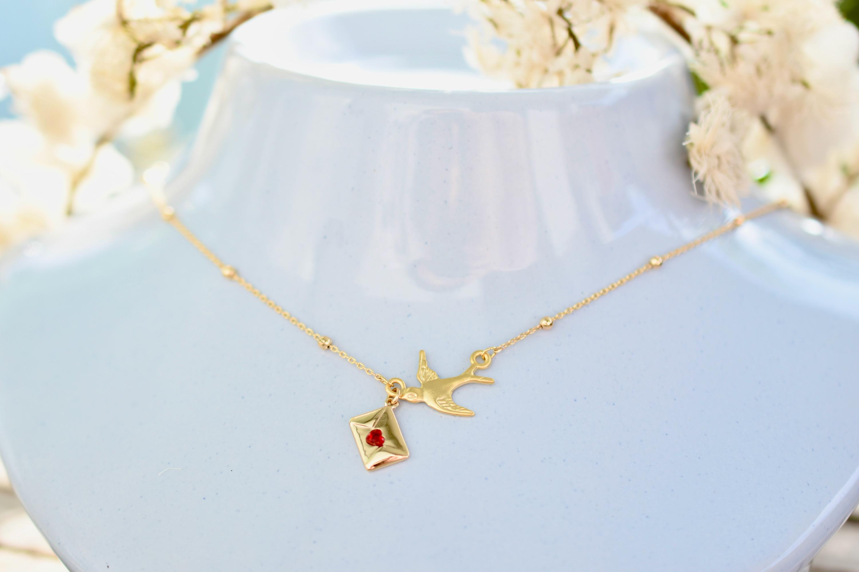 Collier Chaîne Ancre Or 750 Rouge 2,7mm - Longueur 45cm, Unisexe, Neuf Avec étiquettes